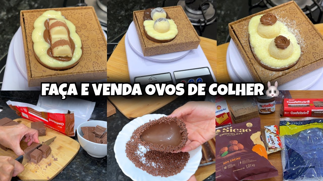 OVOS DE COLHER 🍫| RENDA EXTRA NA PÁSCOA 🐰