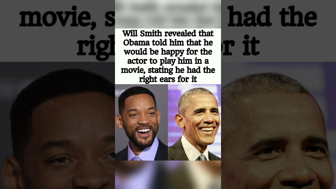 Will Smith as Barack Obama? Obama Says He Has the &ldquo;Right Ears&rdquo;! 😂🎬 #Shorts