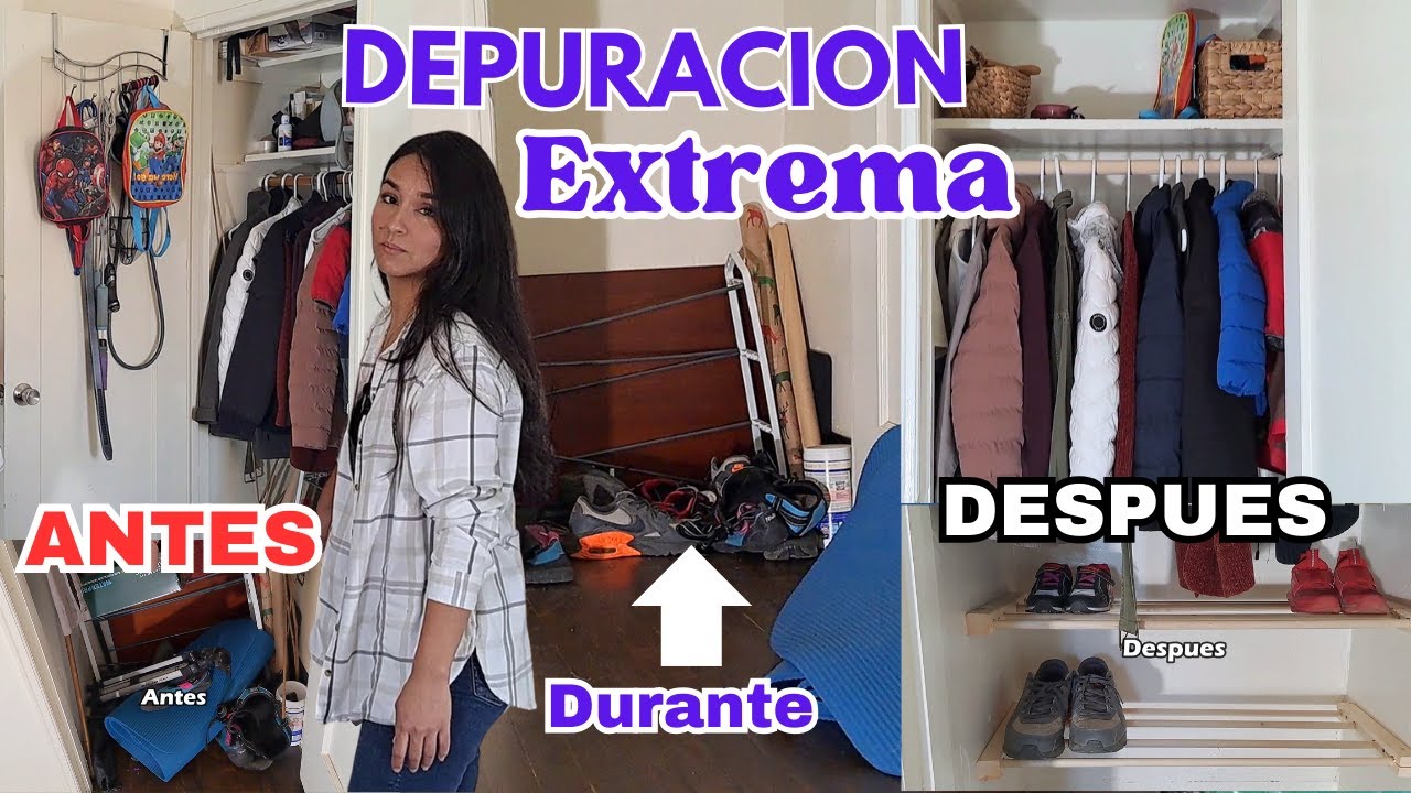 DEPURACION EXTREMA de CLOSET ||Organiza y CONSTRUYE Conmigo #hogar #organizacion #limpieza