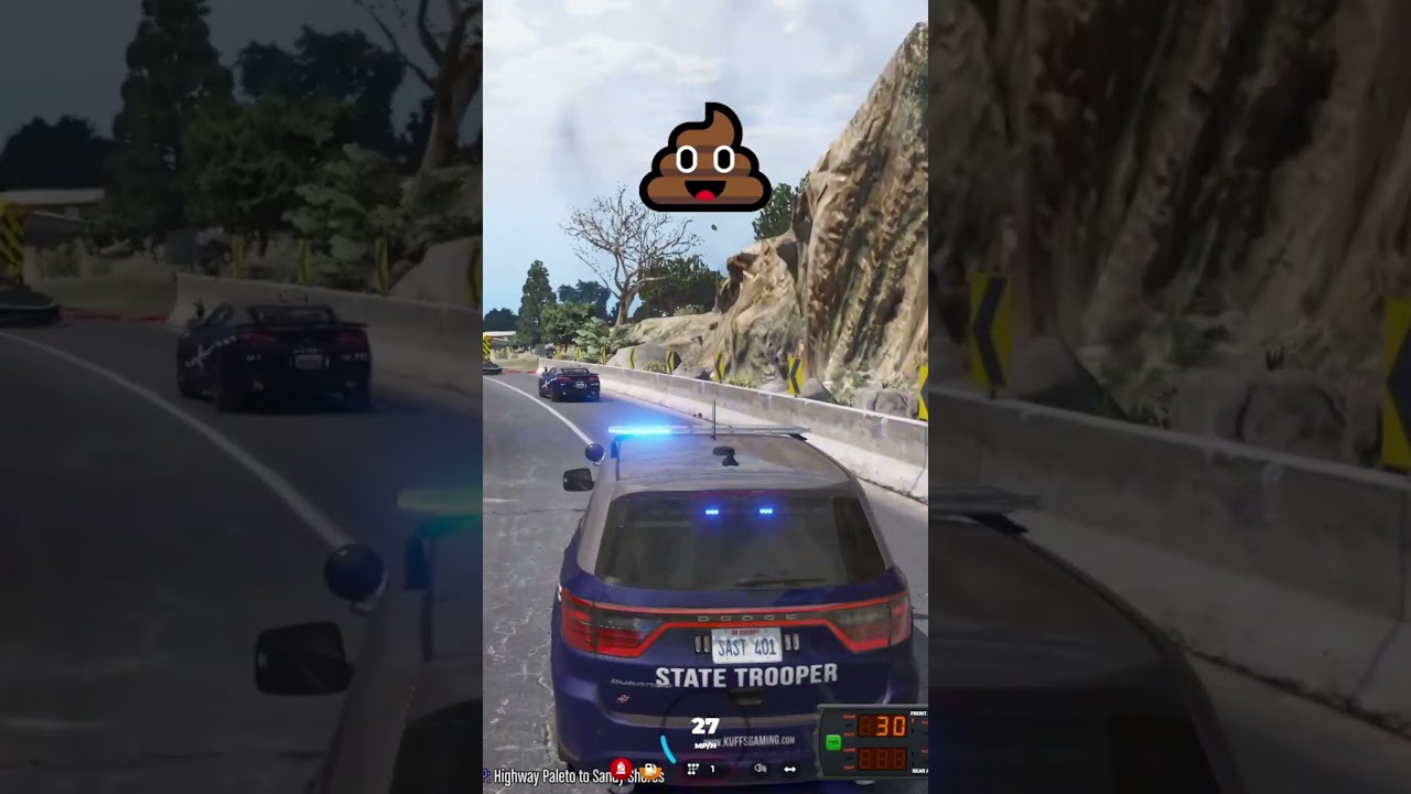 Police Chase Doesn't End Well in GTA 5 RP