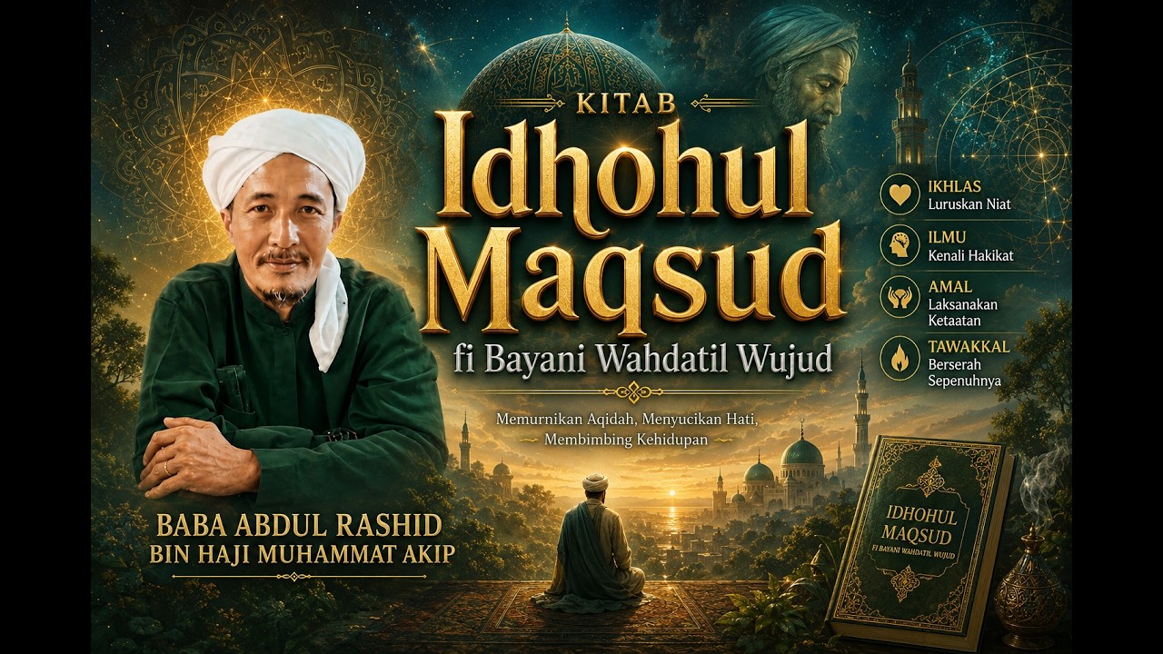 Siri 6  Kitab Idhohul Maqsud fi Bayani Wahdatil Wujud - Ustaz Abdul Rashid B Haji Muhammat Akip