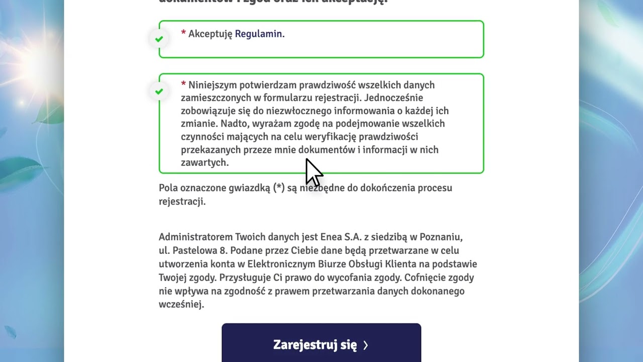 Jak założyć konto w Elektronicznym Biurze Obsługi Klienta Enei? ℹ️ Poradnik #eBOK #Enea