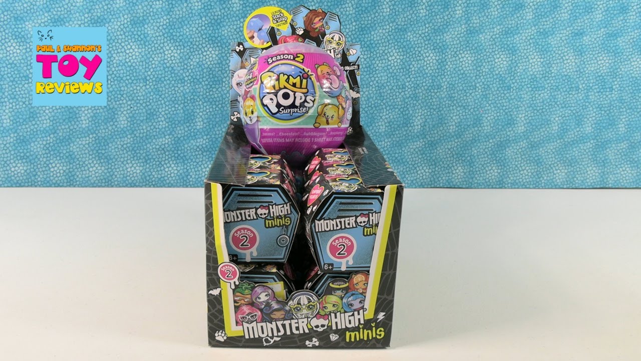 Pikmi Pops Surprise & Monster High Minis Blind Bag Figures Opening | PSToyReviews