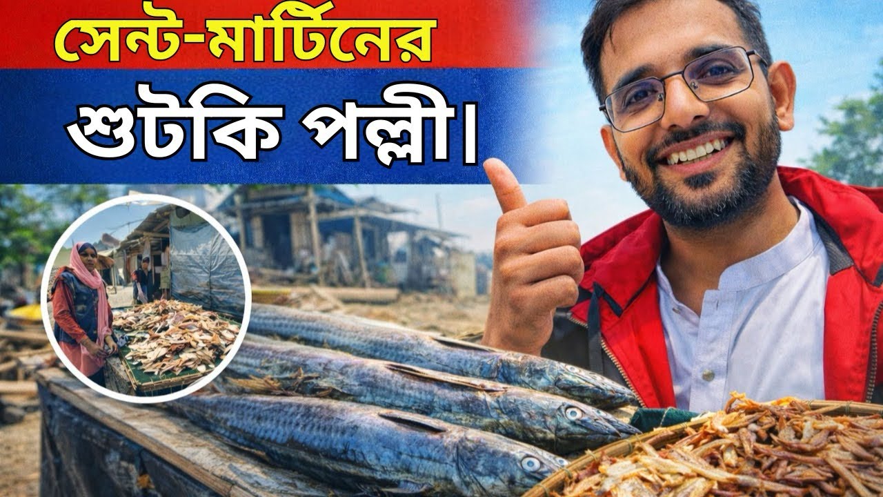 সেন্ট-মার্টিনের শুটকি পল্লী। || Saint-Martin Dry countryside.|| Felu Vai.