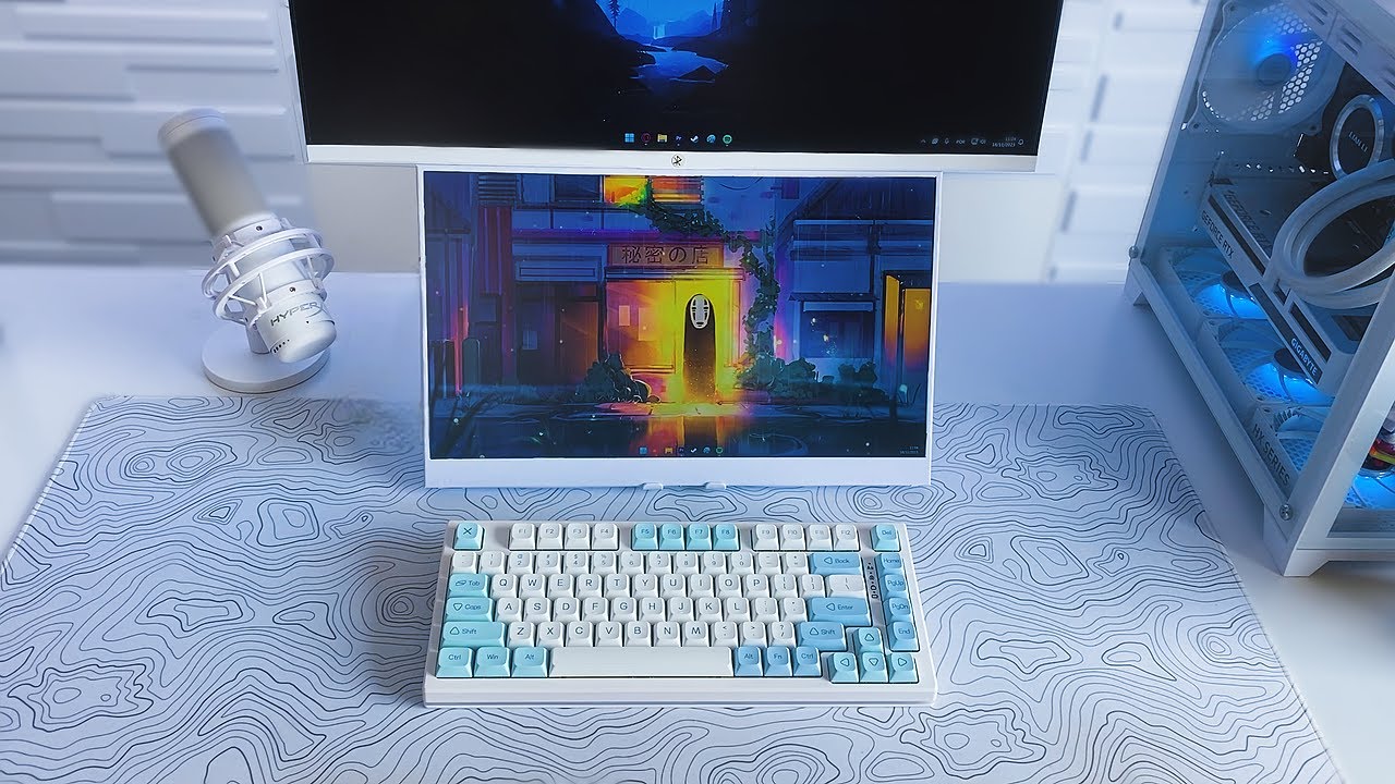 envelopei meu monitor com papel contact branco! (gastei R$ 5,00)