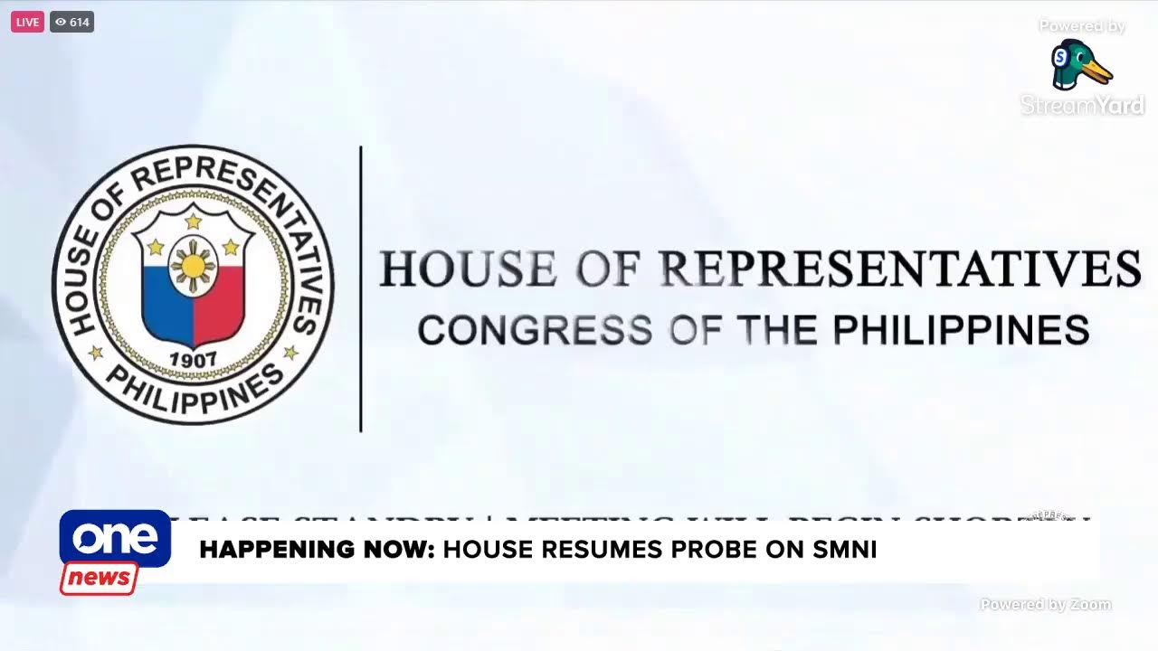 HAPPENING NOW: HOUSE RESUMES PROBE ON SMNI