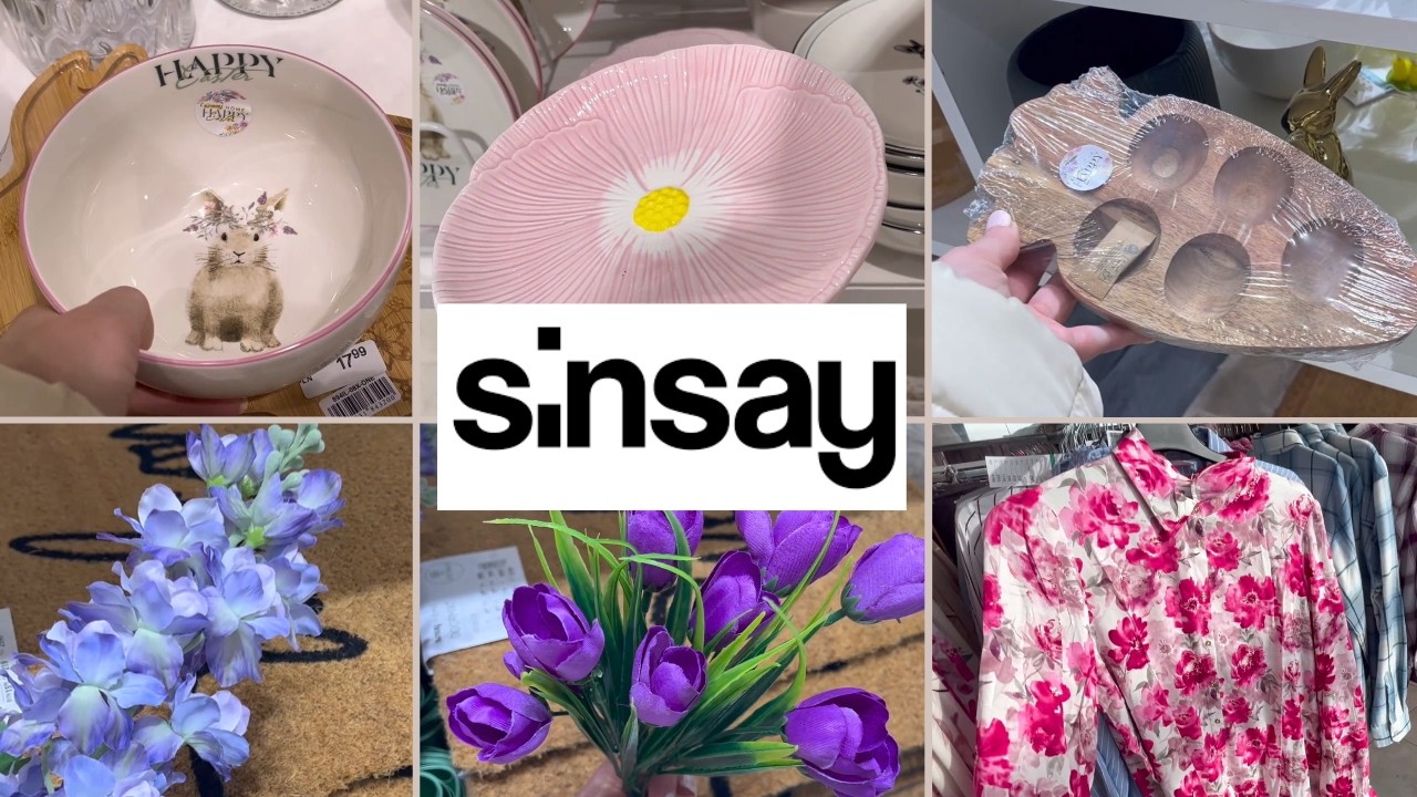 Nowości w Sinsay 🌸Piękne talerze kwiaty 🌸Urocze koszyczki
