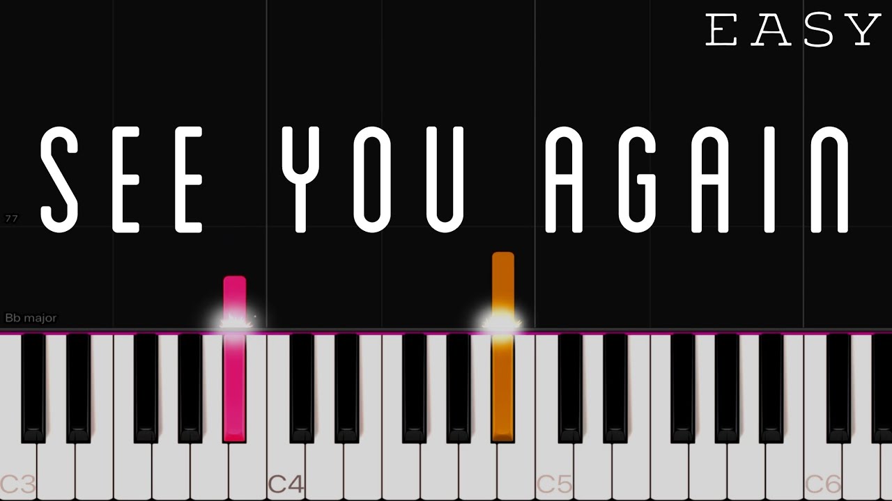 Wiz Khalifa - See You Again ft. Charlie Puth | EASY Piano Tutorial