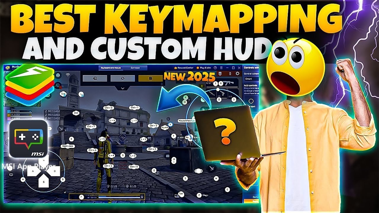 ЛУЧШАЯ НАСТРОЙКА КЛАВИШ для Free Fire на тамильском языке. Новый игрок на ПК: Bluestacks 5. Прост...