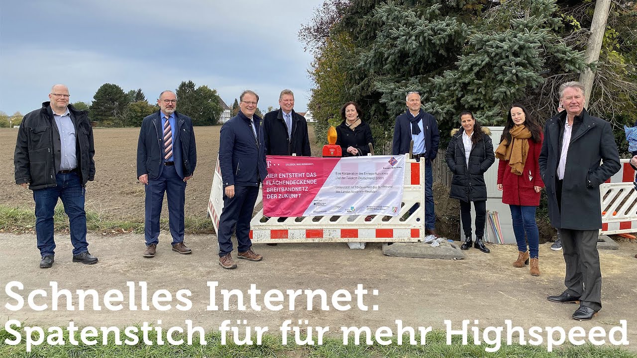 Start des gef&ouml;rderten Glasfaserausbaus im Ennepe-Ruhr-Kreis