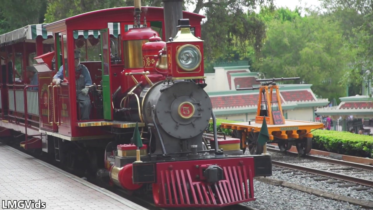 [2020] Disneyland Railroad: Grand Circle Tour — поездка на паровозе Disney | 1080 60 кадров в сек...