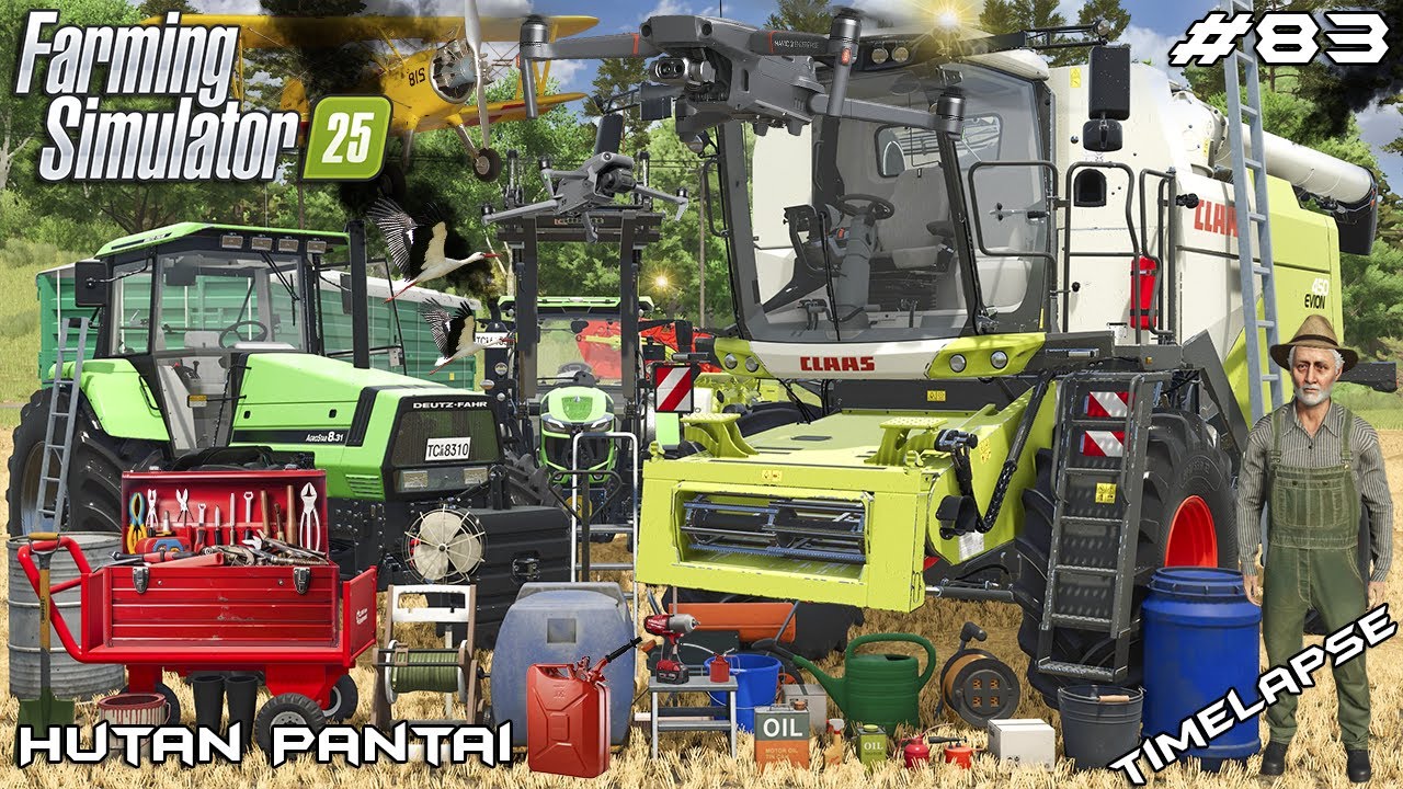 🌾 УРОЖАЙ ПШЕНИЦЫ 2025 — CLAAS EVION 450 В ДЕЙСТВИИ 🔥 | ХУТАН ПАНТАЙ | Симулятор Фермерства 25 | Е...