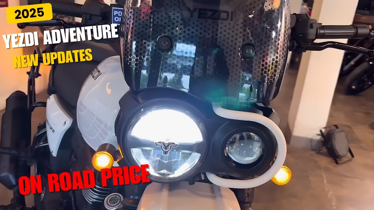 2025 Yezdi Adventure - A new face | Walkaround | Price Features Engine
