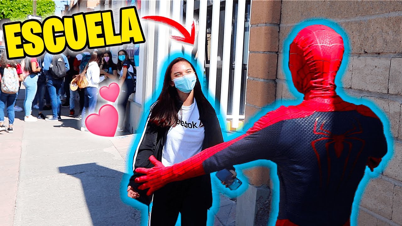 ¡RECOGÍ A MI NOVIA DE LA ESCUELA VESTIDO DE SPIDER-MAN! - IVANSPIDEY
