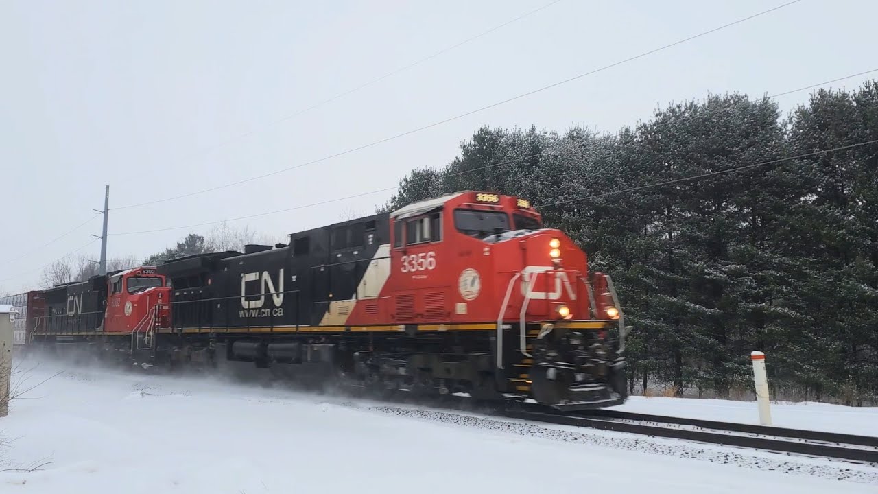 Canadian National  -  Eastbound Freight Train with DPU    6 Feb 26