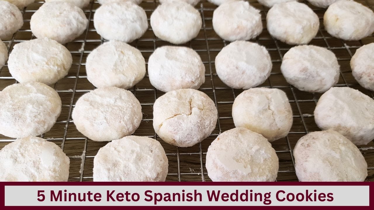 5 Minute Keto Spanish Wedding Cookies (Gluten Free and Nut Free options)