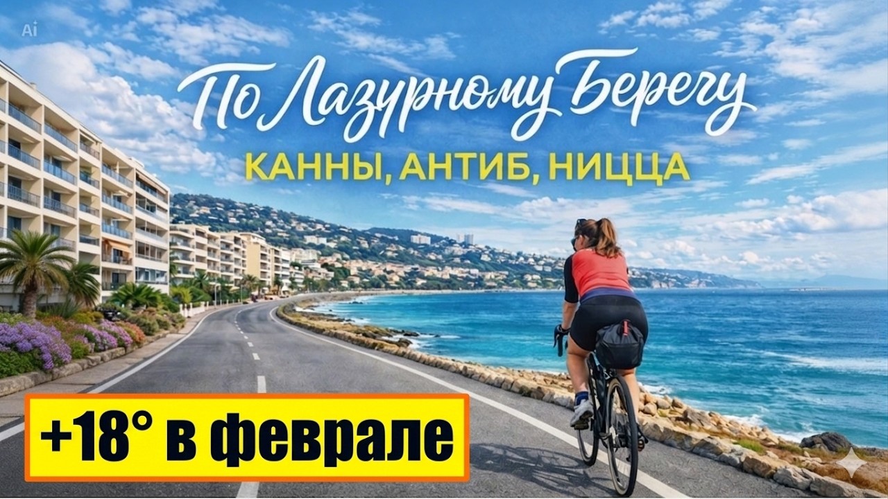 Велопутешествие по Франции: ПВД Канны - Ницца в день святого Валентина