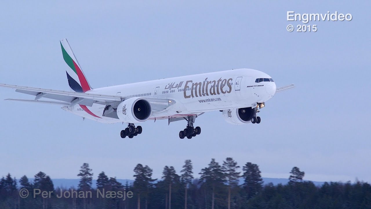 Heavies at RWY 19R Oslo Airport Norway