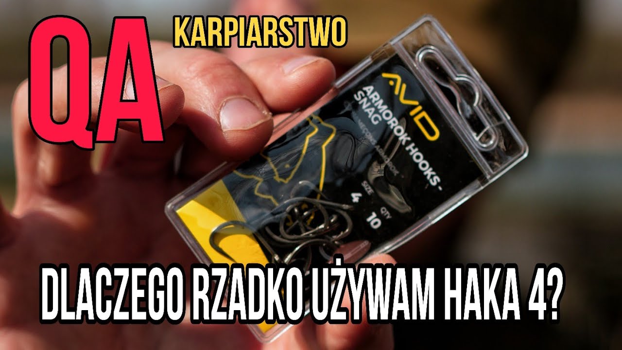 Q&A cz.5 - Dlaczego rzadko używam haczyk&oacute;w nr 4 ?