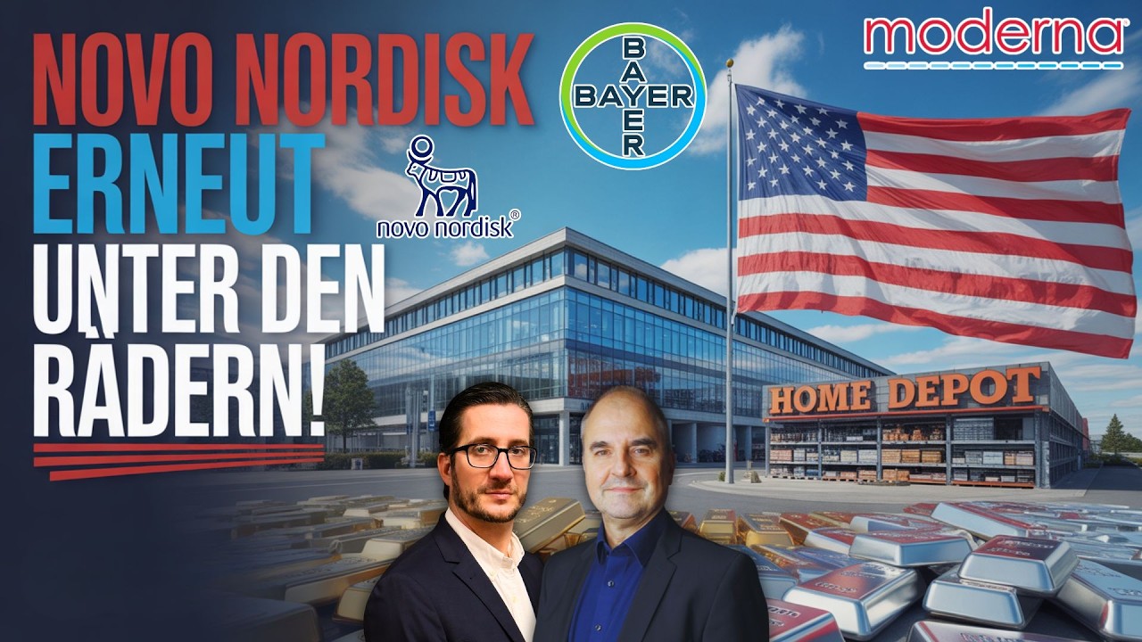 Novo Nordisk zweistellig im Minus – Moderna News, Home Depot vor Earnings, Bayer, Gold, EURUSD