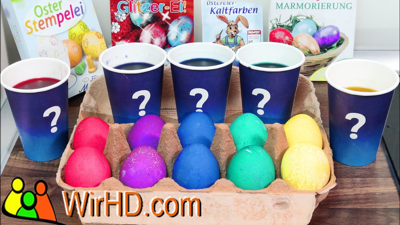 Eier Färben, Ostereier Kaltfarbe, Coloring Easter Eggs, Basteln zu Ostern