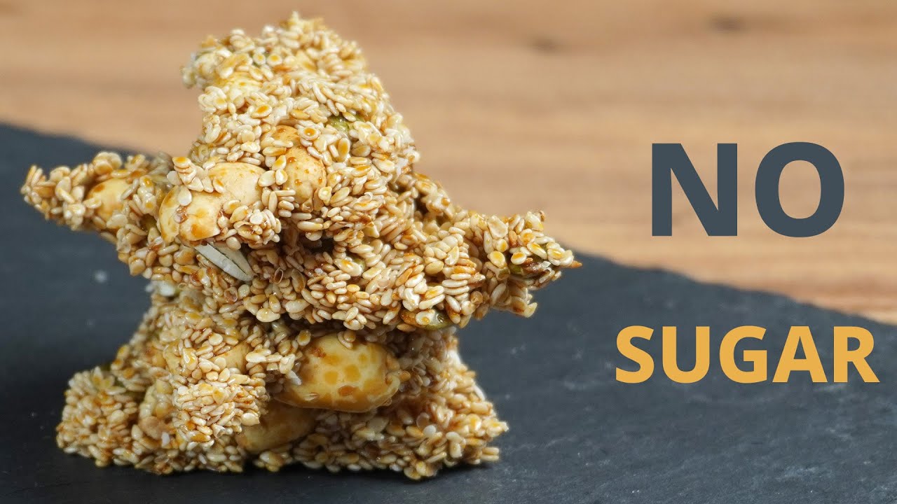 How to Make Healthy Sesame Bars Dessert with NO SUGAR That are Delicious and Easy to Prepare