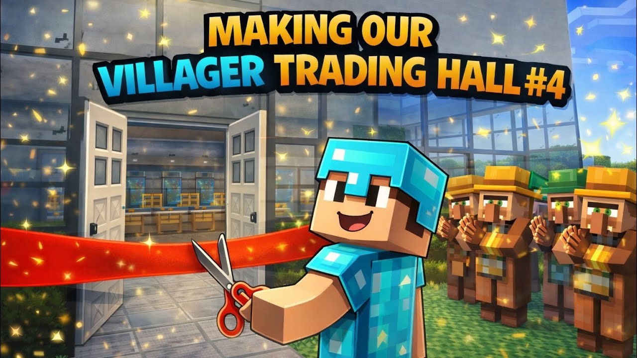 Making Our Villager Trading Hall in Minecraft Survival World #4