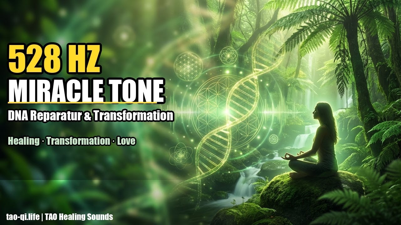 528 Hz Wunderfrequenz | DNA Reparatur & Transformation | 1 Stunde Meditation 🎧