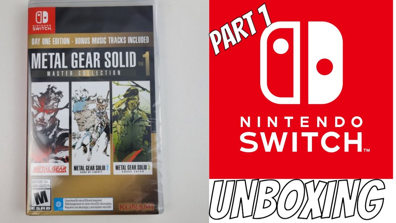 METAL GEAR SOLID MASTER COLLECTION VOL 1 NINTENDO SWITCH GAME UNBOXING PART 1