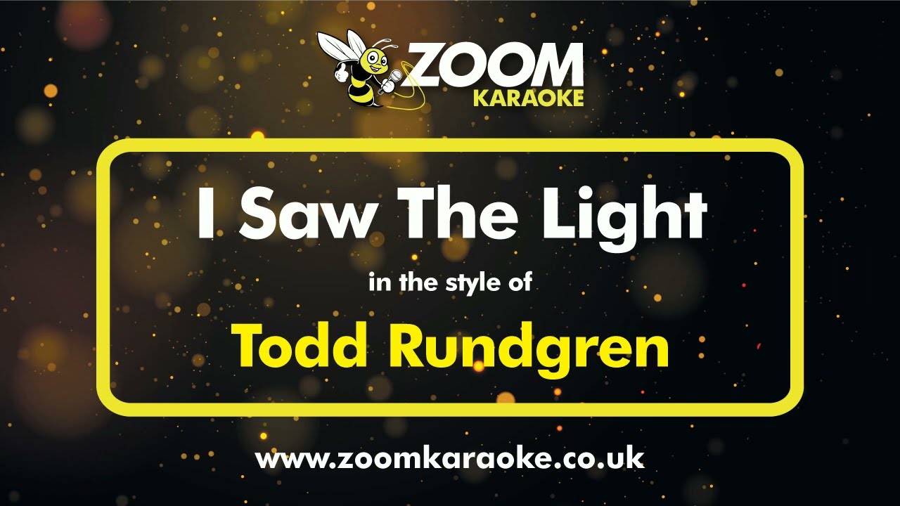 Todd Rundgren - I Saw The Light - Karaoke Version from Zoom Karaoke