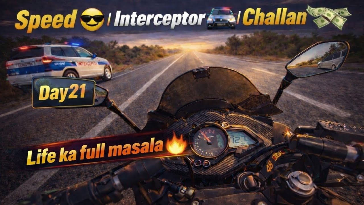 EK GALTI 😬 | SPEED THI 😎 | INTERCEPTOR 🚔 | CHALLAN MOTA 💸 | BAMON GHATI BANGRIPOSI | REAL VLOG 