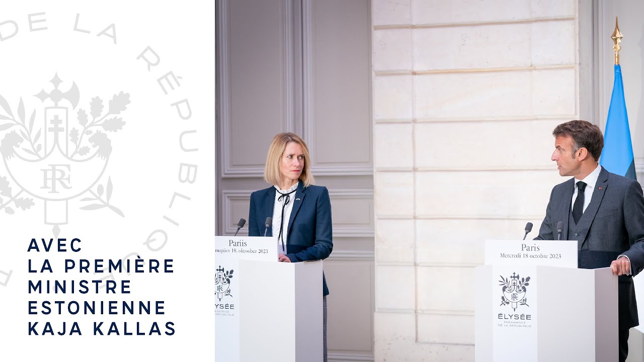 Déclaration conjointe avec Kaja Kallas, Première ministre d'Estonie.