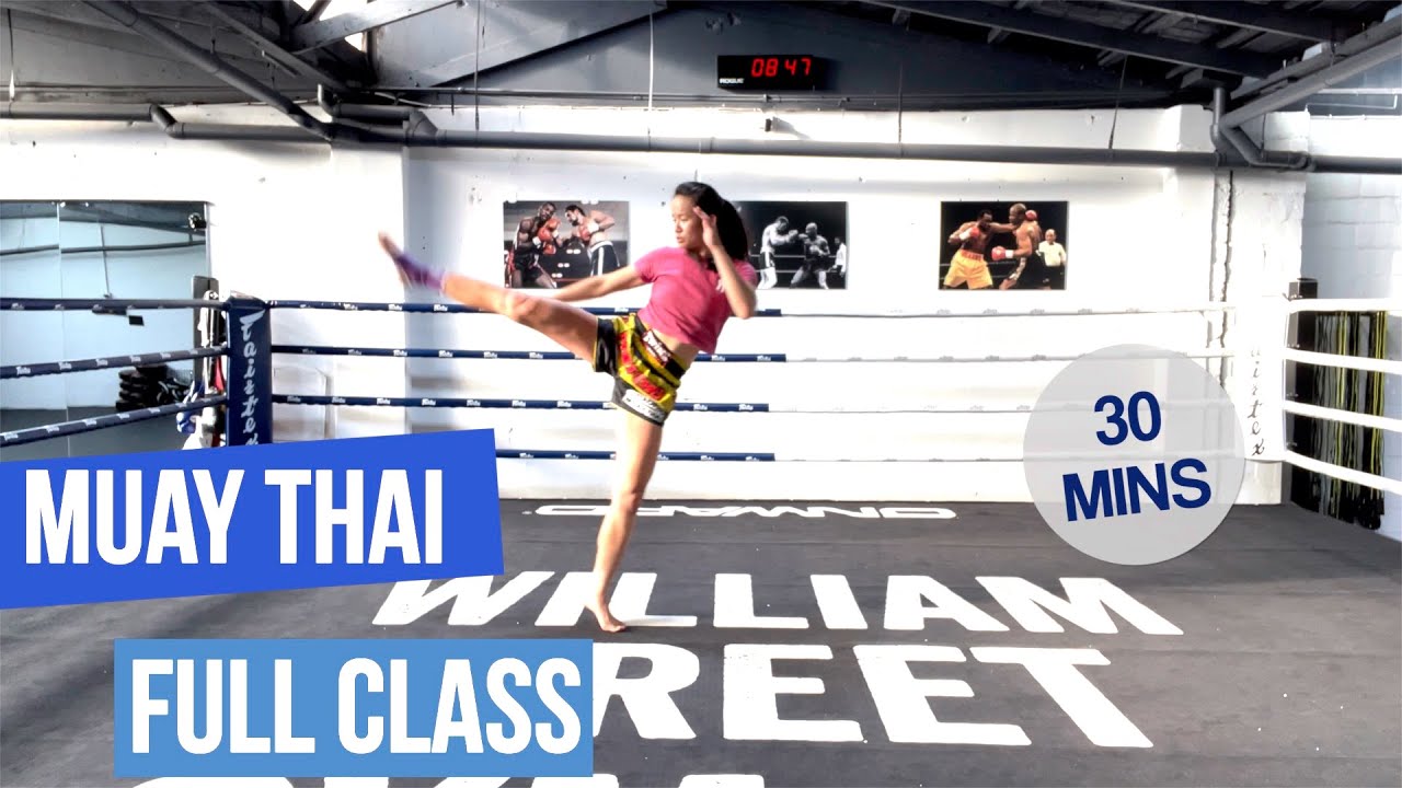 Muay Thai Full Class - Home & Beginner Friendly |No Equipment |Shadow Boxing |30 Mins w Spring Sia