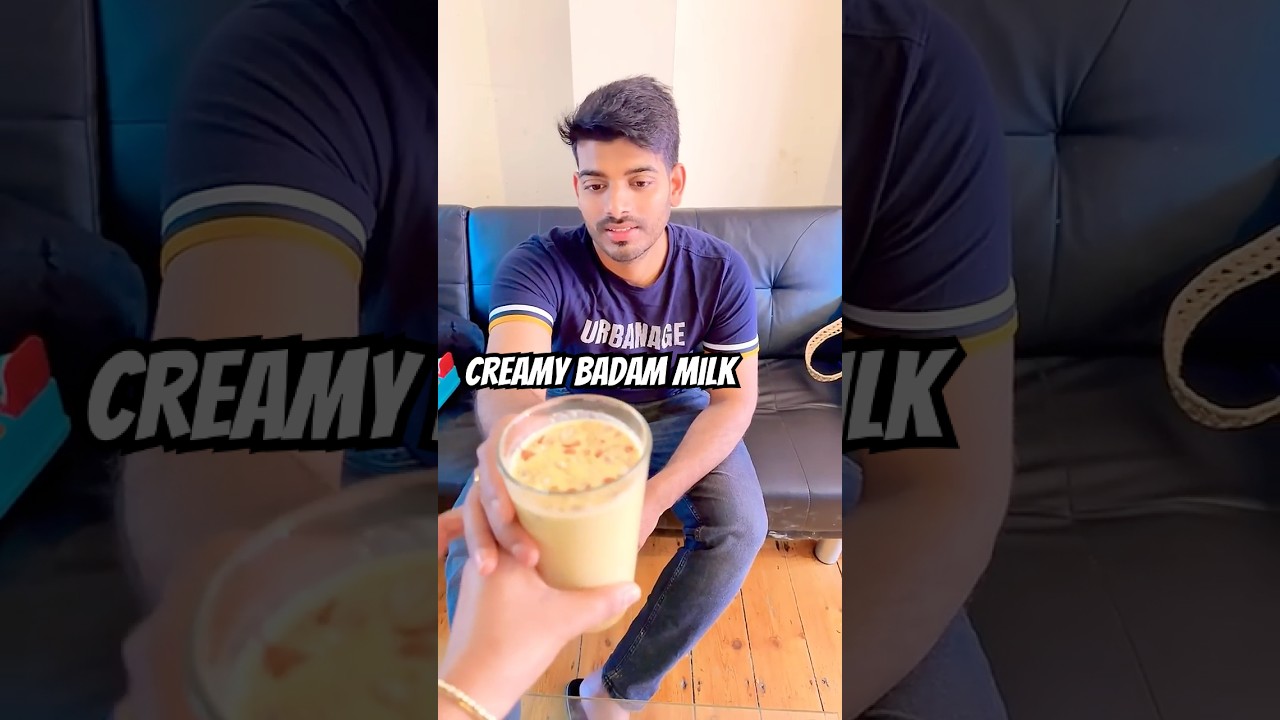 Best Summer Drink బాదం పాలు👌🏻😋Badam Milkshake😍#badammilk #milkshake #food #shorts #youtubeshorts