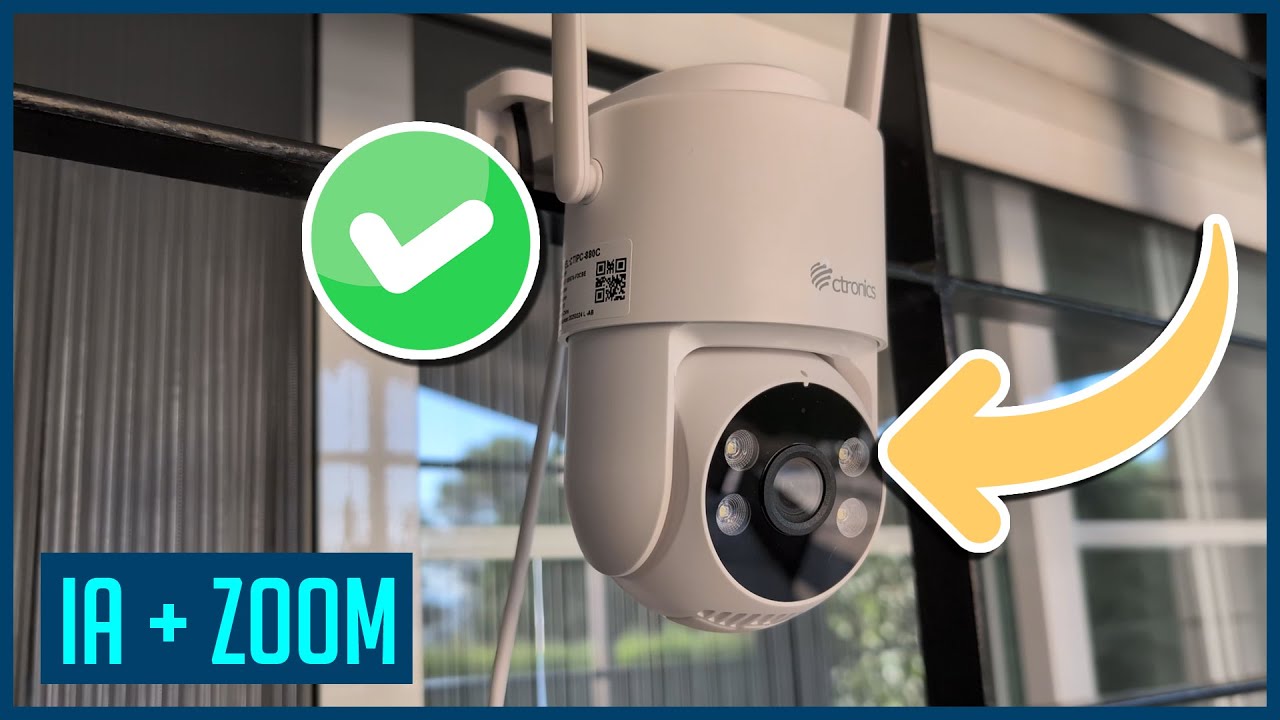 ❤️ Por FIN una CAMARA de #seguridad #WI-FI con ZOOM - Ctronics 880C