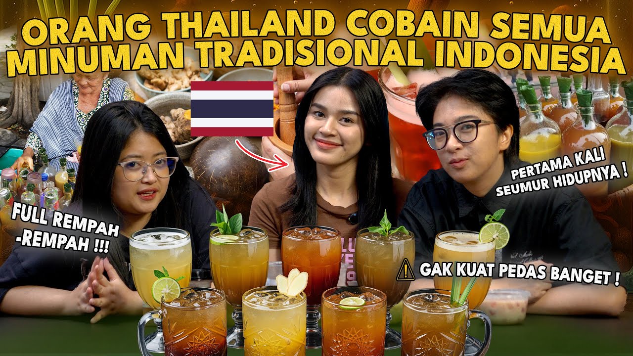 NO 3 BIKIN DIA SUKA ! NYOBAIN SEMUA MINUMAN TRADISIONAL INDONESIA ‼️