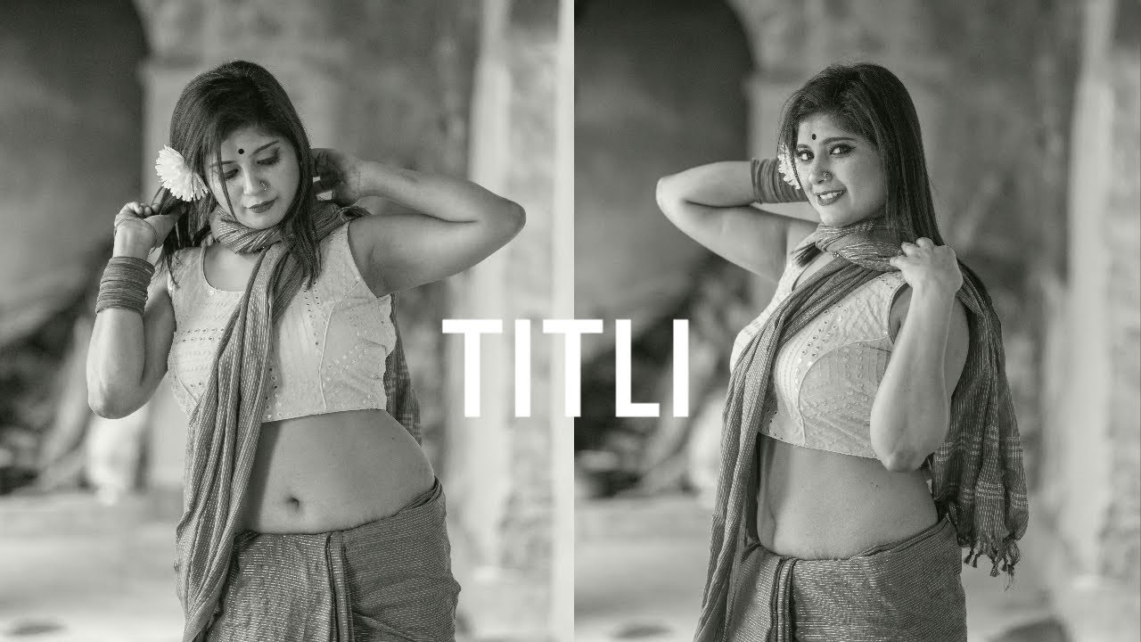 SAREE FASHION VIDEO || Ft. TITLI || OUTDOOR SAREE VIDEO || TITLI IN GREEN SAREE