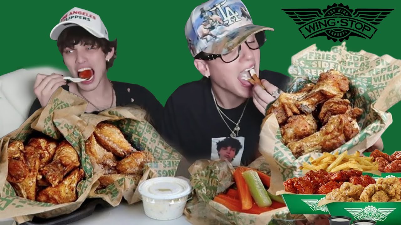 Carrington & Baron Enjoy a Wingstop Mukbang