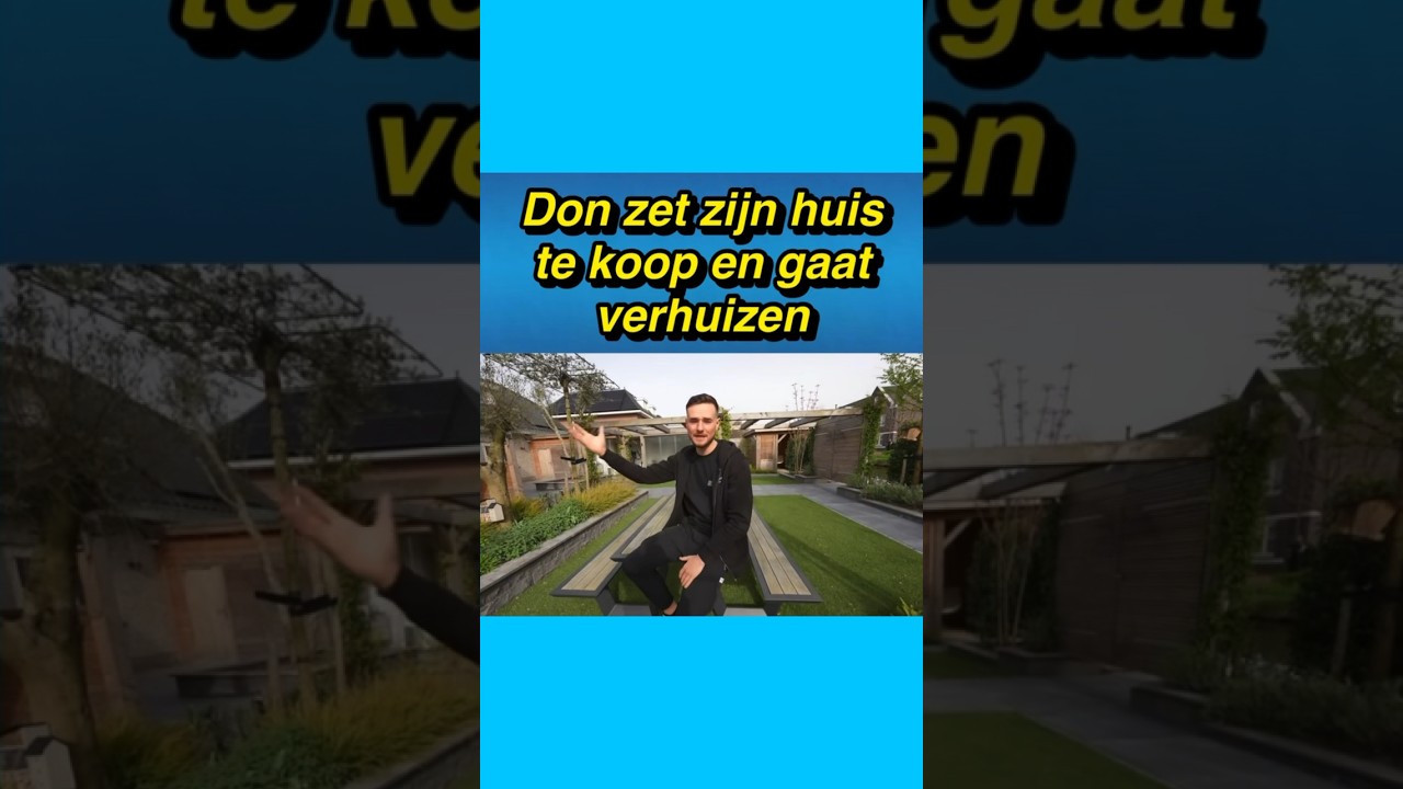 😯🏠 Don de Jong zet huis te koop en gaat verhuizen #don #dondejong #huis #vlog