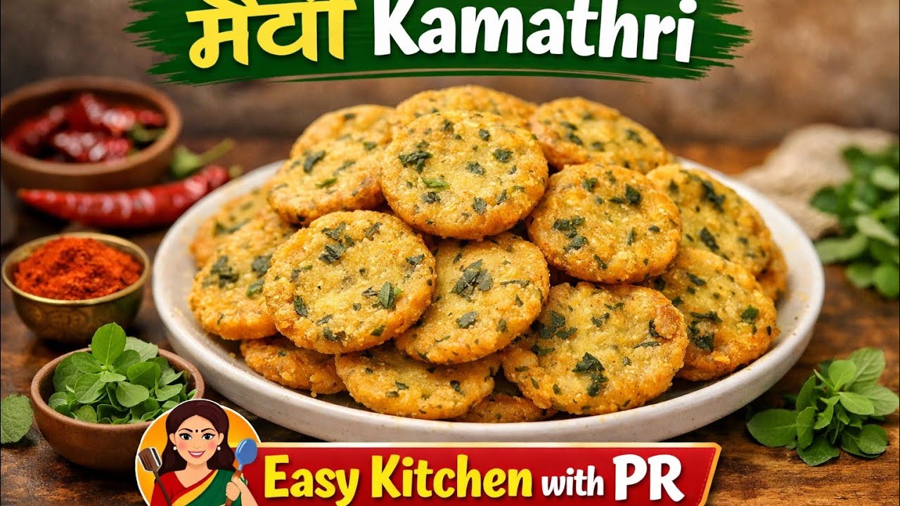 Holi Special Methi Mathari Recipe | Crispy & Tasty snacks Mathri 😋easykitchenwithpr 
