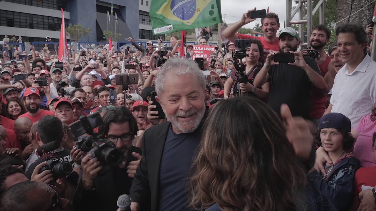 Lula saindo da prisão em Curitiba e Ato no ABC!