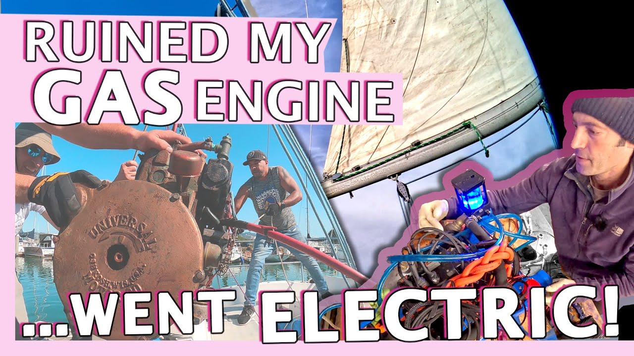 My recent electric sailboat conversion, using a space-saving 