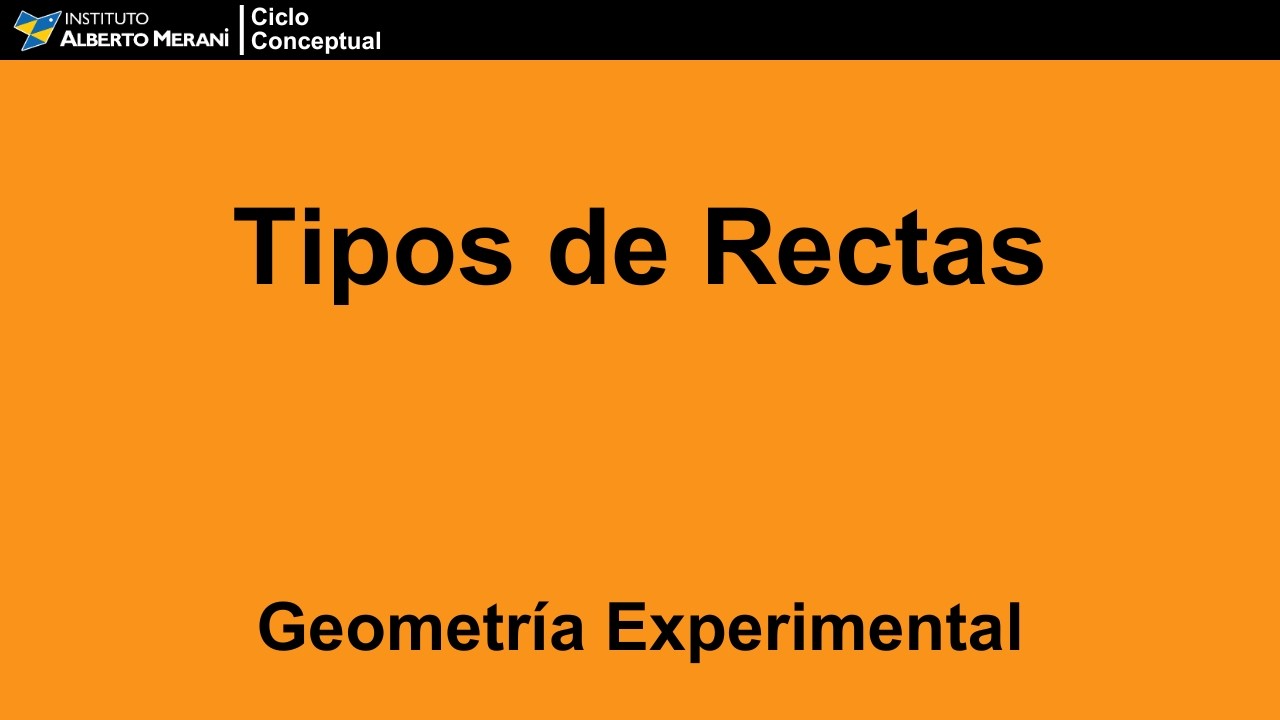 N1 TIPOS DE LINEAS | GEOMETRÍA EXPERIMENTAL | EL TABLERO DE GERMÁN