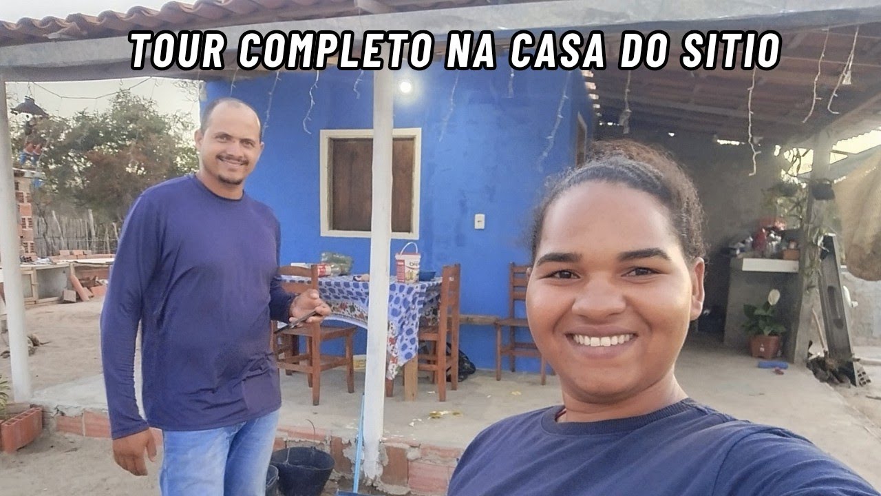 Tour completo pela nossa casinha simples do sítio