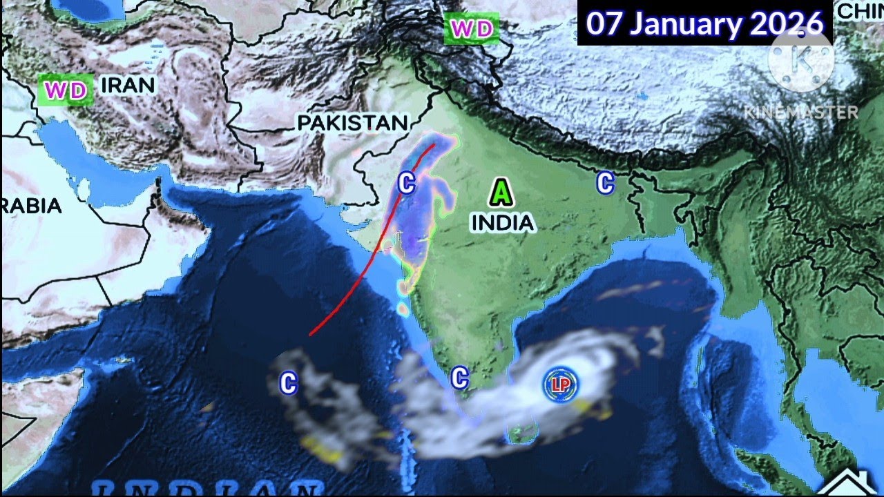 Next 25 Days Weather System Map/26 December 2025 Update South Asia Weather. 
