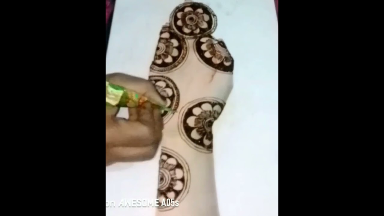 Very beautiful cut work 3D mehndi design 🥰🥰✨💫