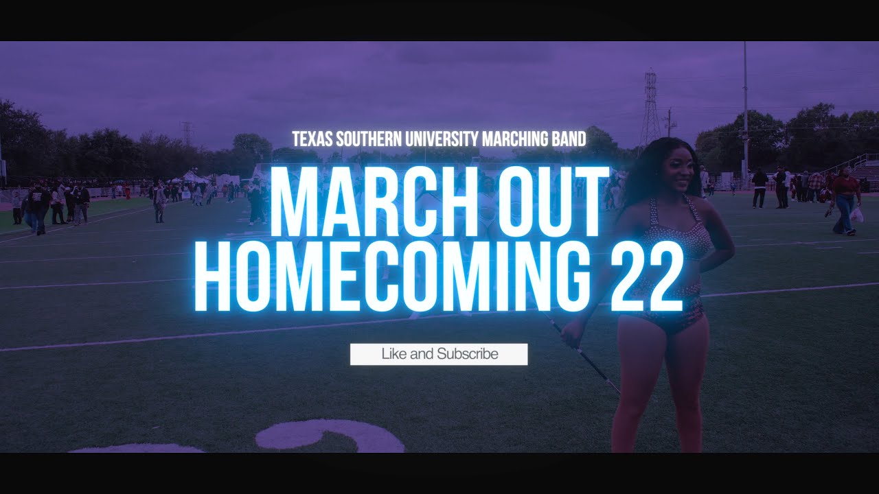 March out/Exit | Texas Southern “Ocean of Soul” Marching Band and Motion 22 | Homecoming 22