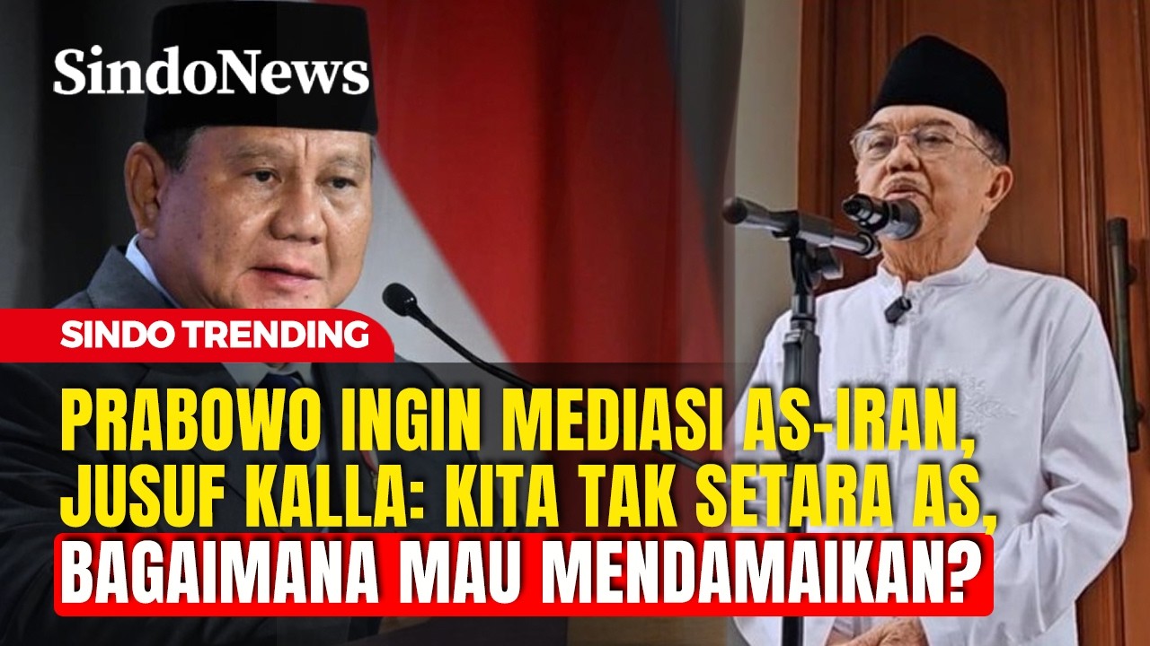 Respons Jusuf Kalla Terkait Niat Presiden Prabowo jadi Mediator AS-Israel dengan Iran