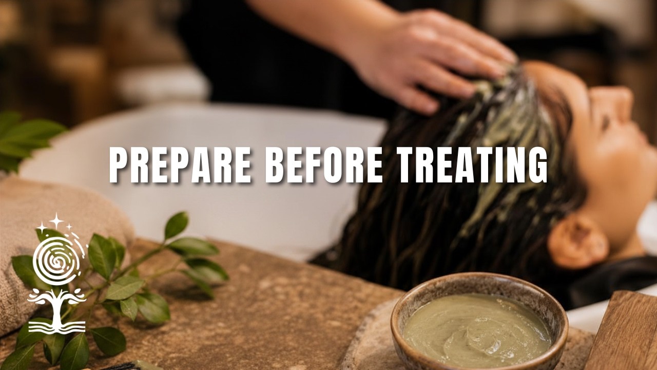 Tutorial : Application of Terre de Couleur Detox Masks on Dry, Colored, Sensitized or Damaged Hair