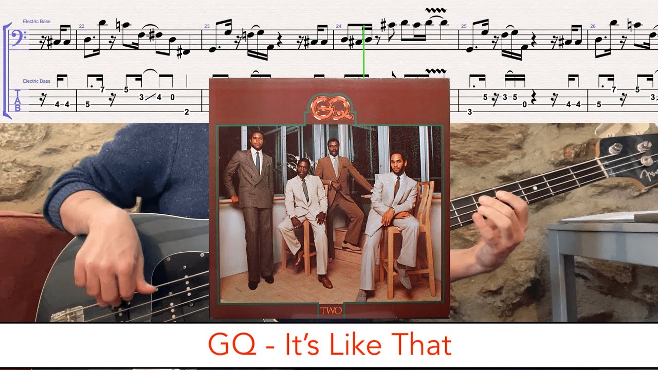 GQ - It's Like That // bass playalong w/tabs (1980 - funk/boogie)